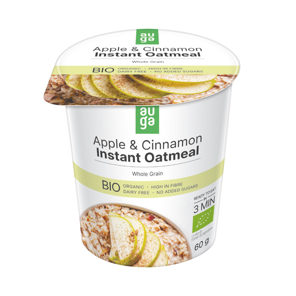 AUGA ORGANIC OATMEAL APPLES AND CINNAMON | Vending