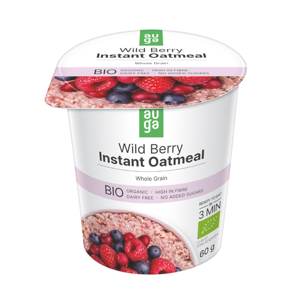 AUGA ORGANIC OATMEAL WILD BERRIES | Vending