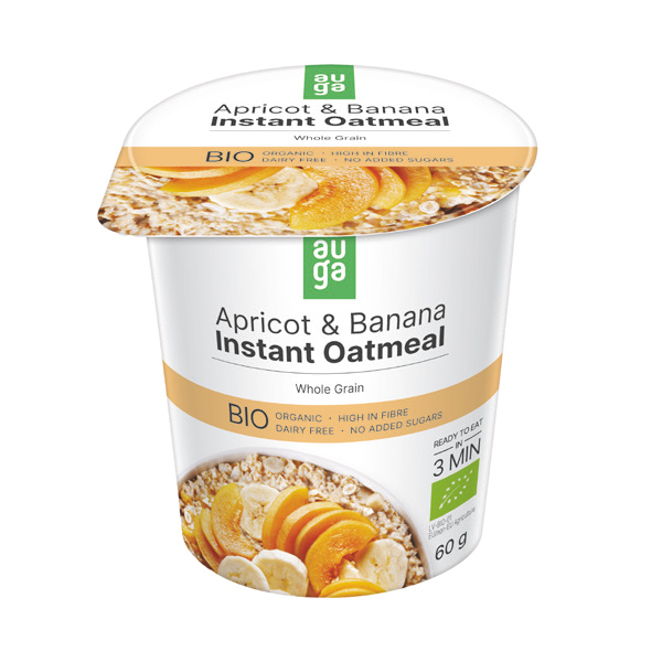 AUGA ORGANIC OATMEAL APRICOTS AND BANANA | Vending