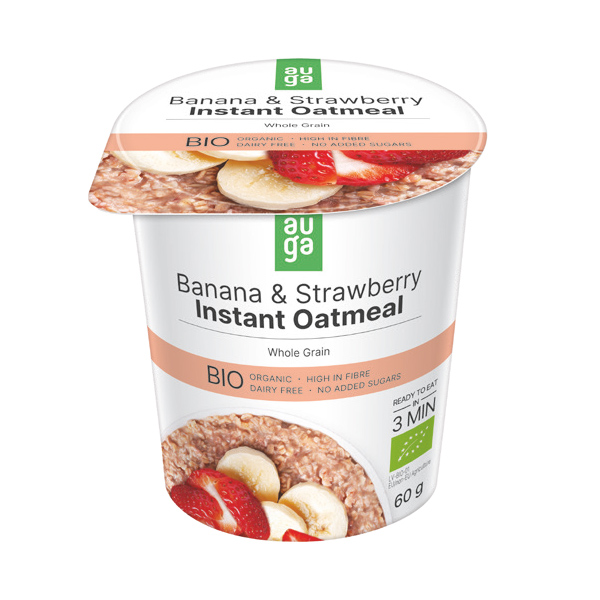 AUGA ORGANIC OATMEAL BANANA AND STRAWBERRIES | Vending